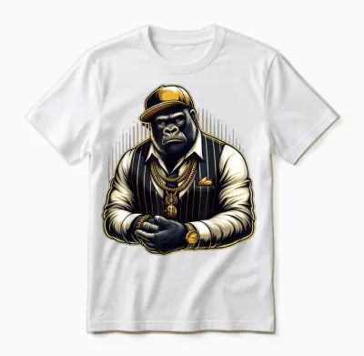 Gorilla Kostüm Kinder Unisex T-Shirt - White