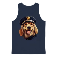 Dogs Police — Dog Lovers Unisex Tank Top - Navy – 1