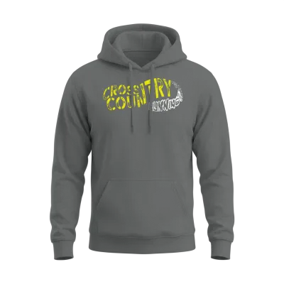 Xc Cross Country Running Unisex Hoodie - Graphite Heather
