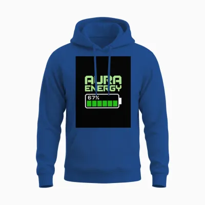 Fully Charged with Positive Vibes Unisex Hoodie - Royal