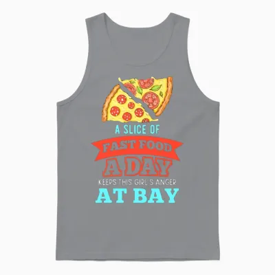 A Slice of Fast Food Unisex Tank Top - Sport Grey