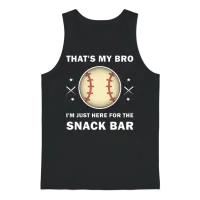 Funny Baseball Unisex Tank Top - Black – 1
