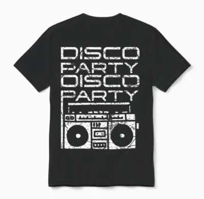 Disco Party Unisex T-Shirt - Black