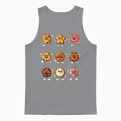 Funny Cookies Unisex Tank Top - Sport Grey