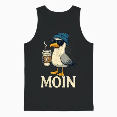 Moin Plattdeutsch Norddeutschland Ostfriesland Ostsee Moin Unisex Tank Top - Black