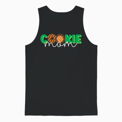 Cookie Mom Cookie Dealer Scout for Women Funny Scouting Mom Unisex Tank Top - Black