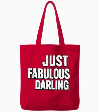 Just Fabulous Darling Style Vintage Glamour Tote Bags - Red