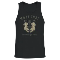 Muay Thai Shirt Thai Boxing Vintage Art of Eight Limbs Mma Gift Tiger Unisex Tank Top - Black – 2