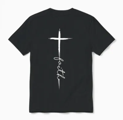 Faith Christian Jesus for Men Women Girls Kids Unisex T-Shirt - Black