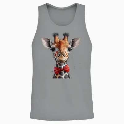 Funny Girafe Unisex Tank Top - Sport Grey