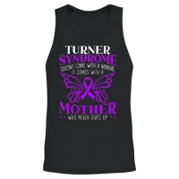 Turner Syndrome Support Turner Syndrome Awareness Unisex Tank Top - Black – 2