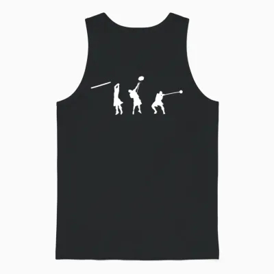 Silhouette, Three Events Unisex Tank Top - Black