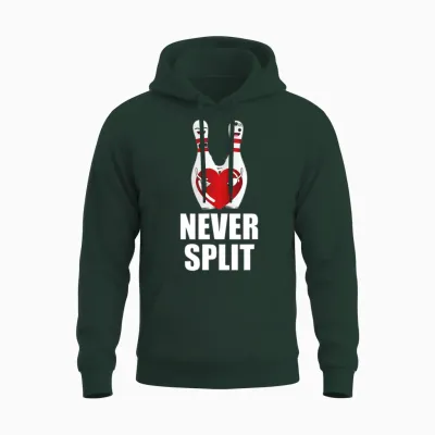 Never Split Bowling Pins Valentine S Dales Matchin Unisex Hoodie - Forest