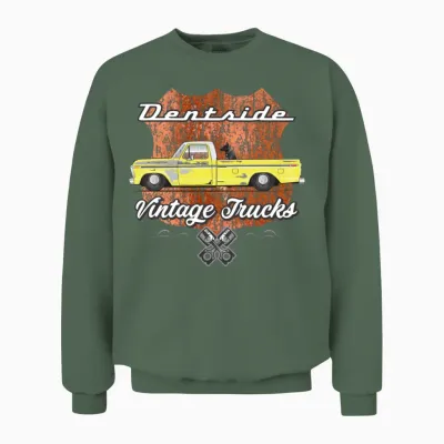 Dentside Tampico Yellow Unisex Sweatshirt - Military Green