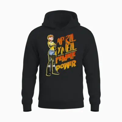 April O'neill - Female Power Unisex Hoodie - Black