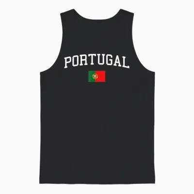 Drapeau Portugais Hommes Femmes Enfants Portugal Unisex Tank Top - Black