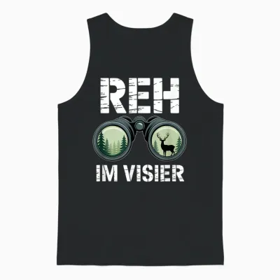 Reh Im Visier Hirsch Jäger Jagd Jagen Unisex Tank Top - Black