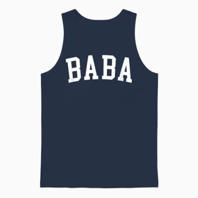 Baba Unisex Tank Top - Navy