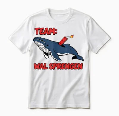 Buckelwal Timmy Hope - Team: Wal Sprengen Unisex T-Shirt - White