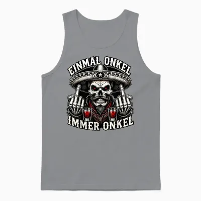 Einmal Onkel Immer Onkel - La Familia Mitten Unter Euch 2026 Unisex Tank Top - Sport Grey