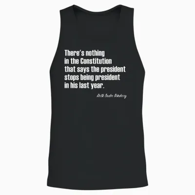 Ruth Bader Ginsburg Quote Unisex Tank Top - Black