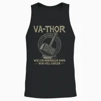 Herren Vater Vatertag Geschenk Für Papa Vatertagsgeschenk Unisex Tank Top in Black - 2