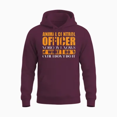 Animal Control Officer Unisex Hoodie - Maroon