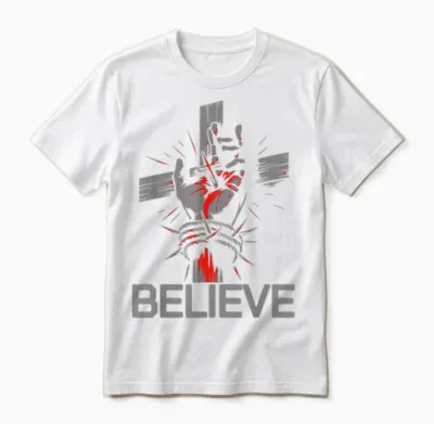 Jesus: Believe the Way, the Truth, the Life Unisex T-Shirt - White