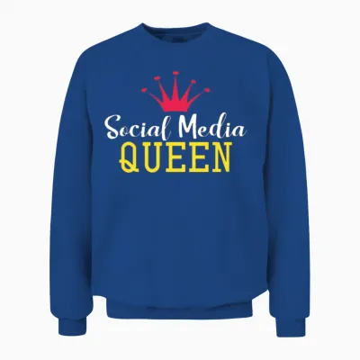 Social Media Queen Unisex Sweatshirt - Royal