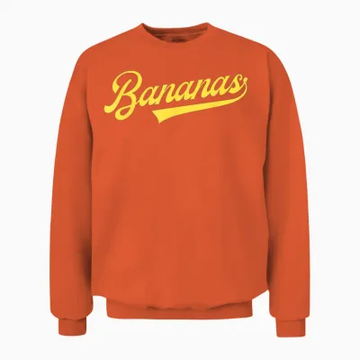 Banana Retro Throwback Popular Fruit Humor Bananas Classic Unisex Sweatshirt - Orange