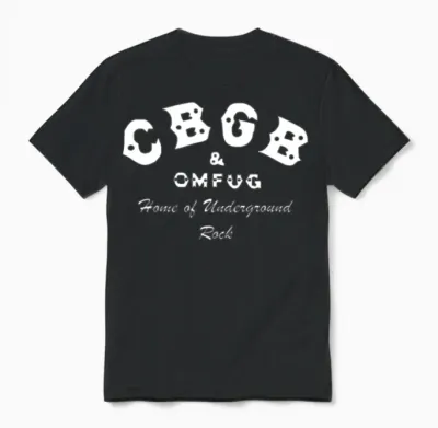 Cbgb Omfug Home of Underground Rock Unisex T-Shirt - Black