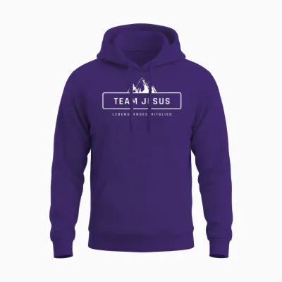Team Jesus Lebenslanges Mitglied Christlich Damen Herren Unisex Hoodie - Purple