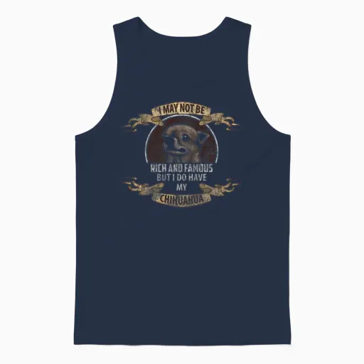 Dog Puppy Cute Pedigree Dog Unisex Tank Top - Navy