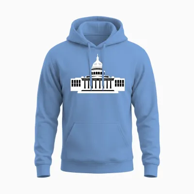 Washington D.c. - Capitol Building America Unisex Hoodie - Carolina Blue
