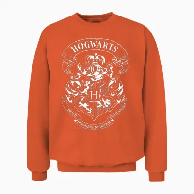 Kinder Harry Potter Hogwarts Crest Camiseta Unisex Sweatshirt - Orange