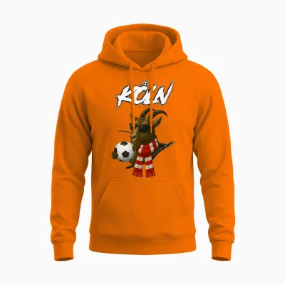 Cologne Football Bock - Rheinisches Fan Design Unisex Hoodie - Safety Orange