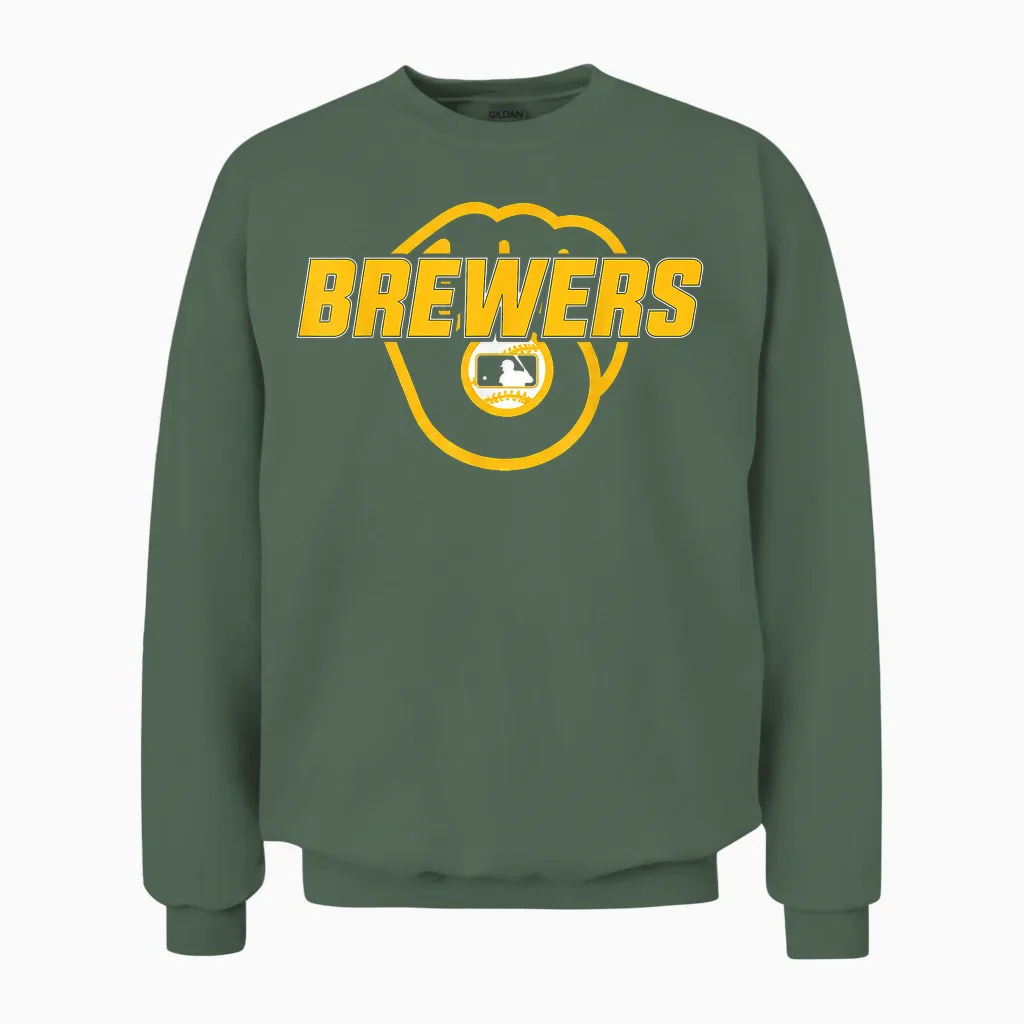 Vintage Brewers Retro Classic Gifts for Men Women Unisex Sweatshirt in Military Green