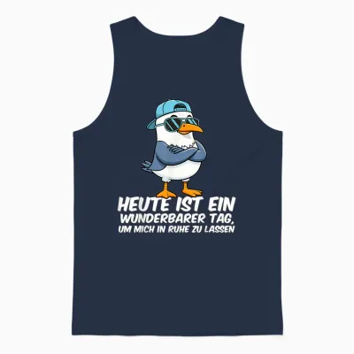 Funny Witzige Lustige Tshirts Männer Damen Herren Sprüche Unisex Tank Top - Navy
