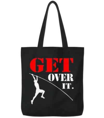 Pole Vault Tote Bags - Black