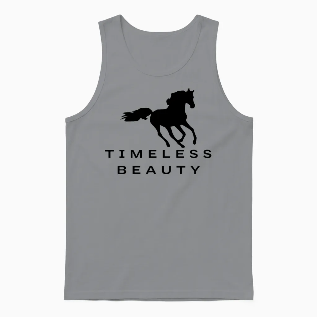 Arabian Horse Lovers Gift Unisex Tank Top in Sport Grey