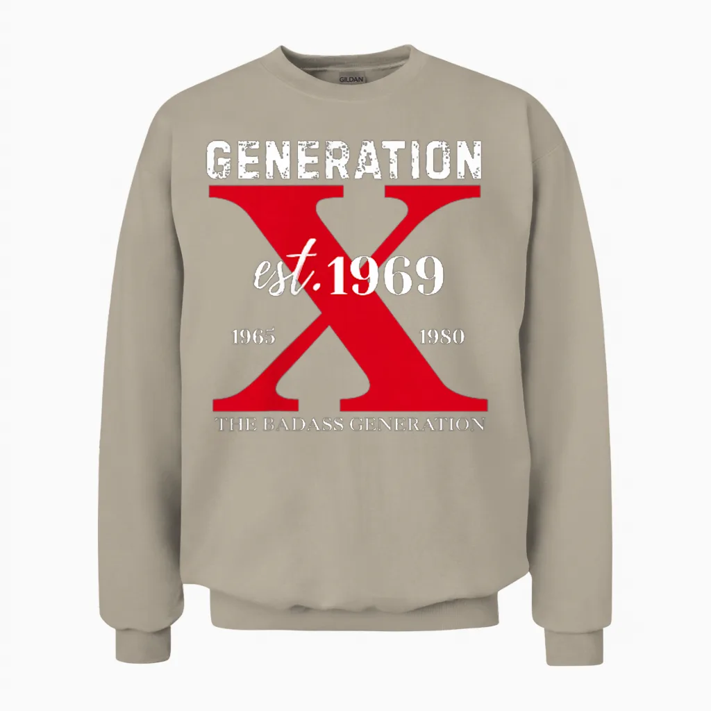 Gen X 1969 Bevor Du Geboren Wurdest, War Sissie Totenkopf Unisex Sweatshirt in Sand