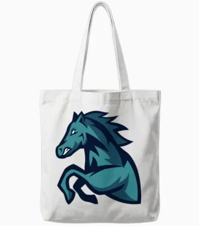 Horse Tote Bags - White