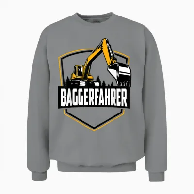 Baggerfahrer Kinder Männer Beruf Spielzeug Bauarbeiter Unisex Sweatshirt - Sport Grey