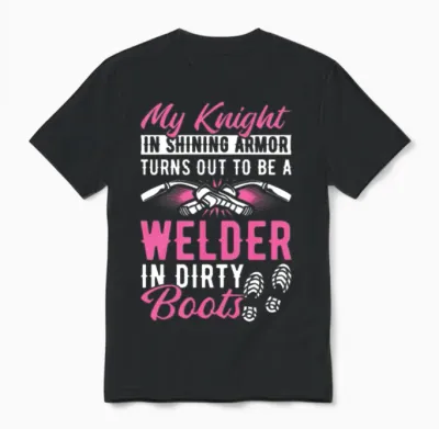 Welding Funny Unisex T-Shirt - Black