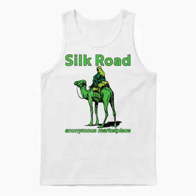 Silk Road Bitcoin Crypto Currency Blockchain Tees Herren Unisex-Erwachsene T-Shirt Weiß S Crypto-T-Shirt Unisex Tank Top - White