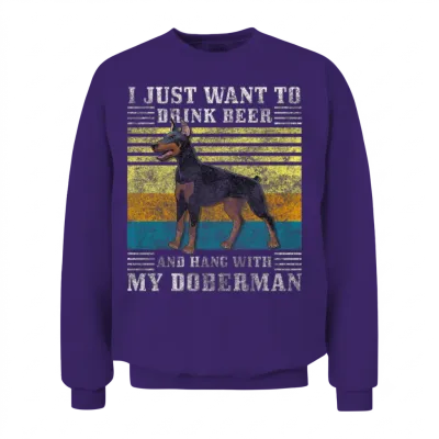 Dog Protection Service Pedigree Dog Unisex Sweatshirt - Purple
