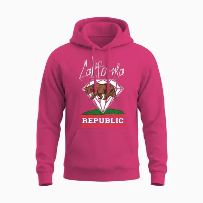 California Diamond Republic Unisex Hoodie - Heliconia