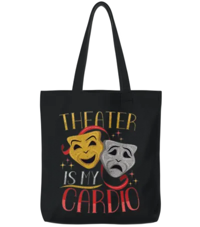 Theater Teacher Drama Teacher Theater Nerd Actor Tote Bags - Black