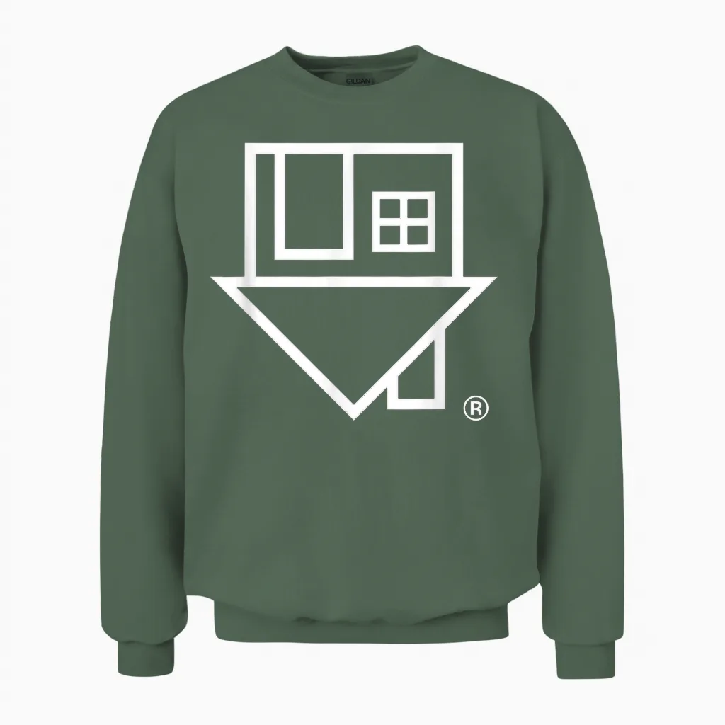 Das Nachbarschaftshaus-Logo Unisex Sweatshirt in Military Green