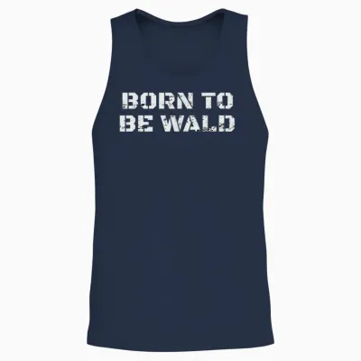 Fichten Sichten Und Vernichten - Born to Be Wald Unisex Tank Top - Navy